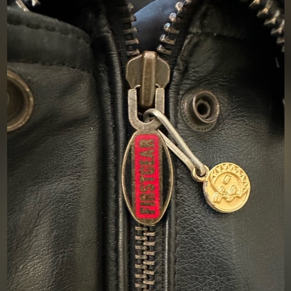 First Gear Scout Leather Thermoliner Motorcycle Jacket, Black, Mens 46 - Picture 12 of 16